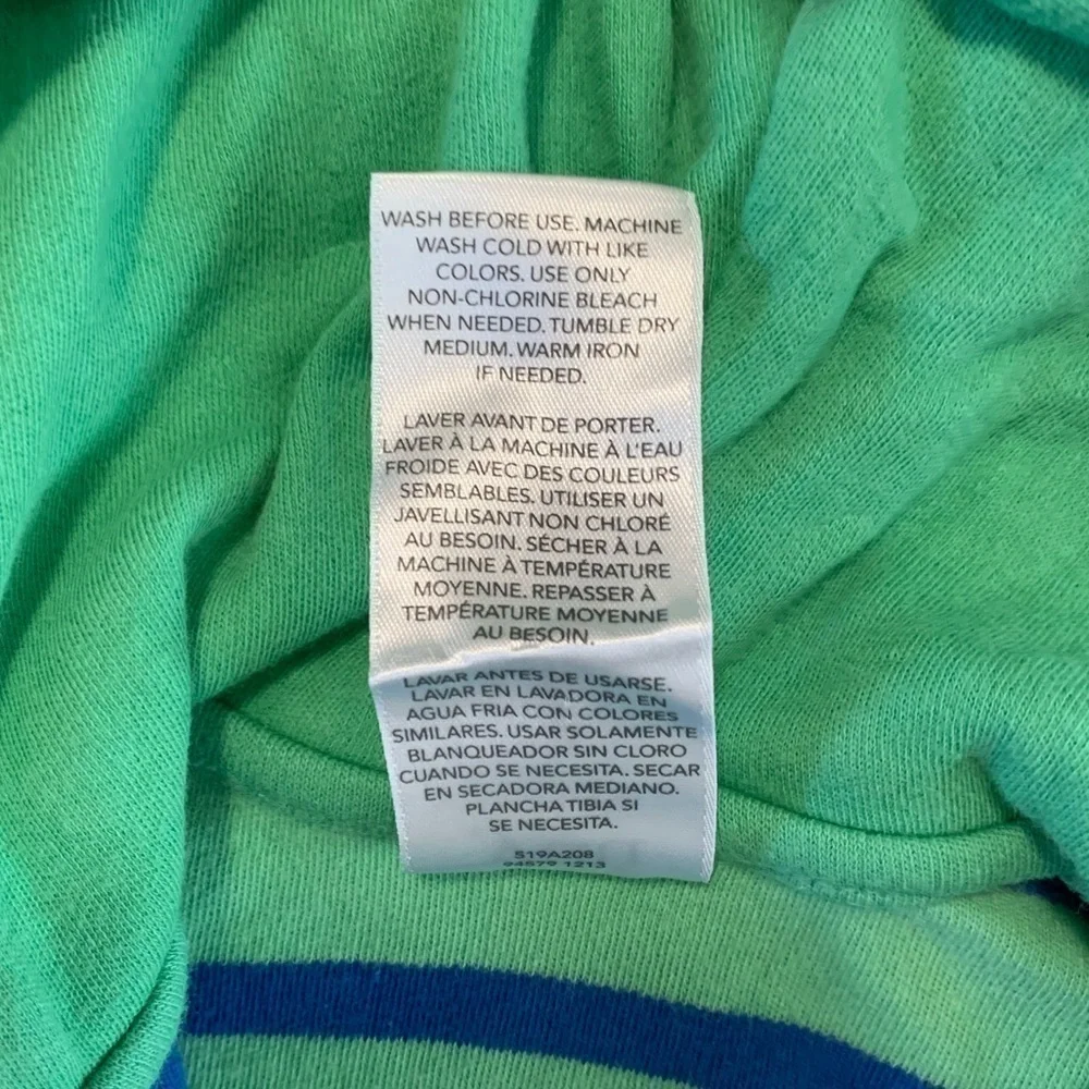Just One You Carter’s Later Gator Blue Green Striped Hooded Jacket Size 3M